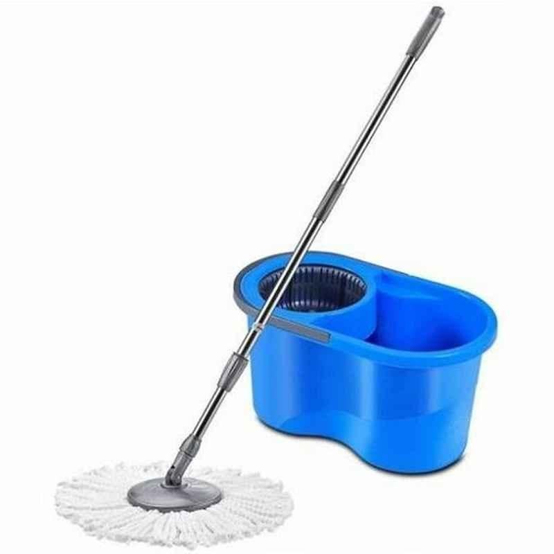 Intercare Spin Mop Set with Bucket, 16 L, 140cm, Blue/Silver
