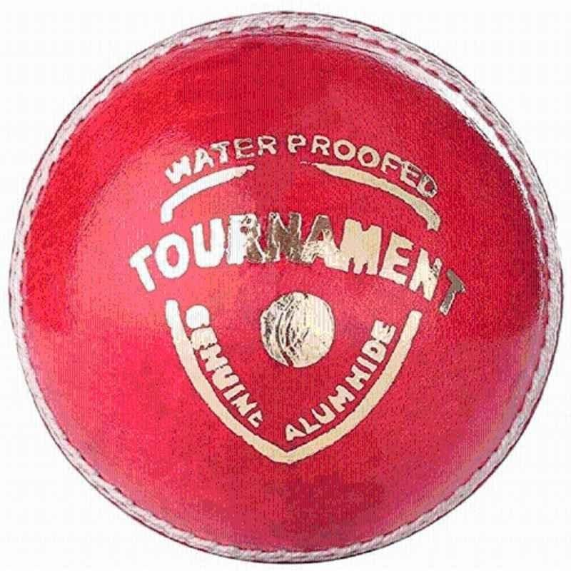 QUIT-X 7.62cm Leather Standard Red Assault Grade Tournament Cricket Ball