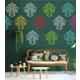 Kayra Decor 16x24 inch PVC Damask Wall Design Stencil, KHS500