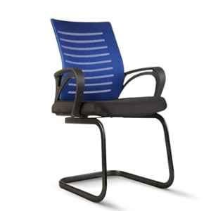 CELLBELL Desire C104 Blue Mesh Metal Base Visitor Chair for Office