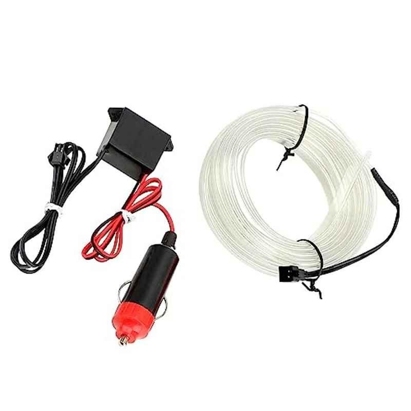 Kozdiko 12V 5m Plastic Ice Blue Cold Roll Car Interior Strip Light for Mercedes Benz CLS