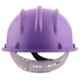 Karam Violet Plastic Cradle Nape Type Safety Helmet, PN-501 (Pack of 5)