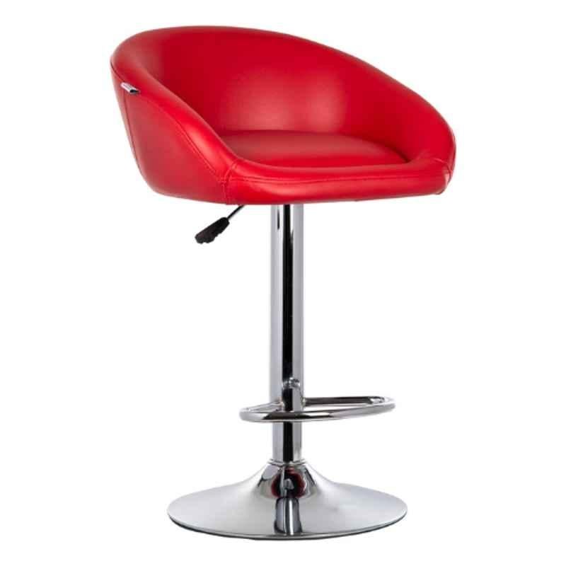 MBTC Judith 90kg Leather Red Office Bar Stool Chair, 6201