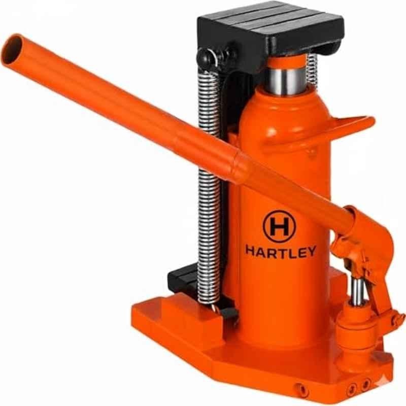 Nutronics 5-10 Ton Welded Steel Blue Manual Hydraulic Cylinder Toe Jack, TOJ-10T