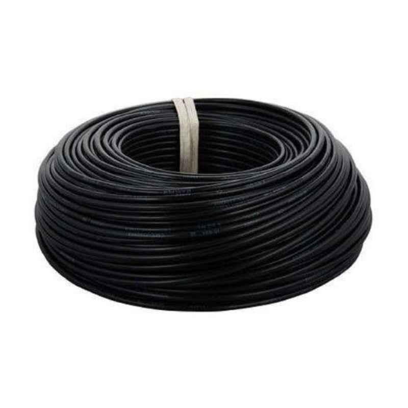Cabsun 4 Sqmm Black Single Core FR PVC Insulated Copper Electrical Wire