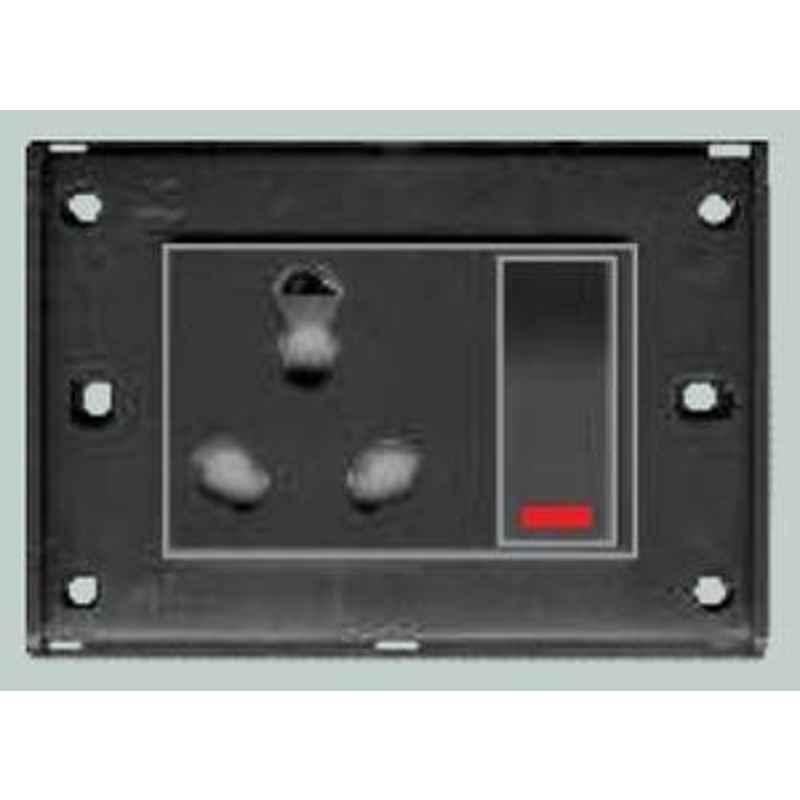 ANCHOR 3-In-1 S.S. Combined Socket With Switch 33142BK