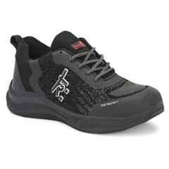 Kavacha S251 Knitted Fabric Grey & Black Steel Toe Safety Shoe, Size: 7