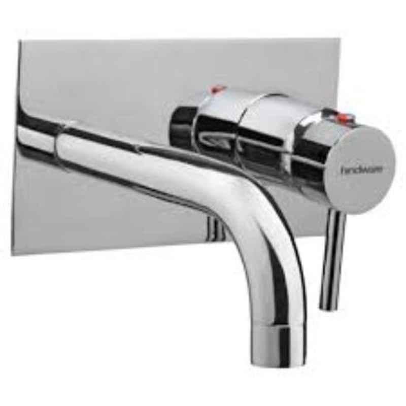 Hindware Flora Chrome Brass Wall Mounted Basin Tap, F280028