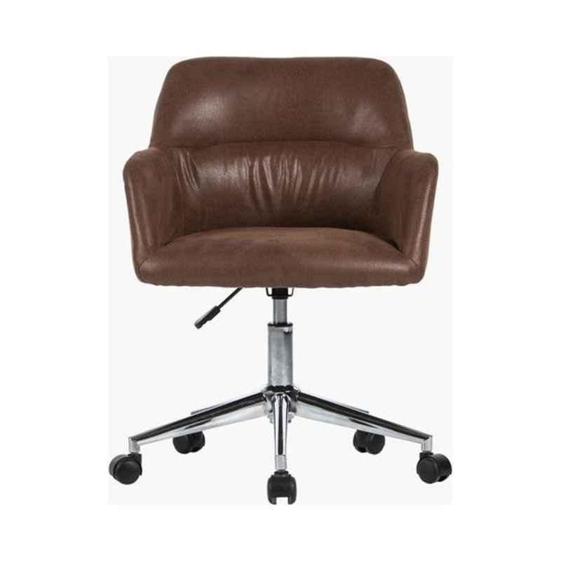 Homebox 79x60x79cm Fabric Brown Urban Office Chair with Armrest, 9-172BRN