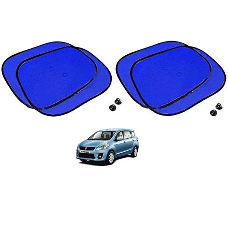 Kozdiko 4 Pcs Blue Chipkoo Car Window Sunshade Curtain Set for Maruti Suzuki Old Ertiga 2012-2018, koz_82871