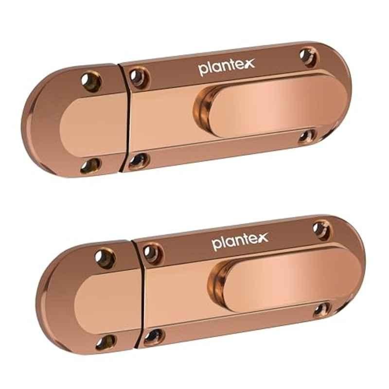 Plantex Zinc Rose Gold Door Baby Latch Lock for Home & Office, SH-88 (Pack of 2)