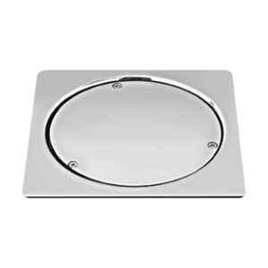 Sanjay Chilly CO-S-153 6 inch Stainless Steel 304 Square Cleanout Frame & Cover, SC99000504