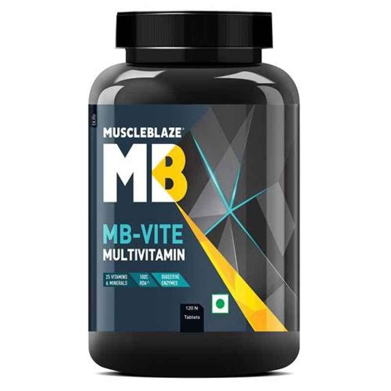 MuscleBlaze MB-VITE Unflavoured 120 Tablets Multivitamin