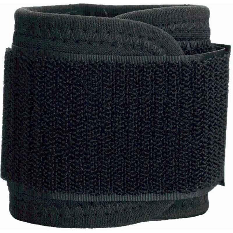 Matrica Black High Elasticity Wrist Support Band for Gym & Sports, Size: Free