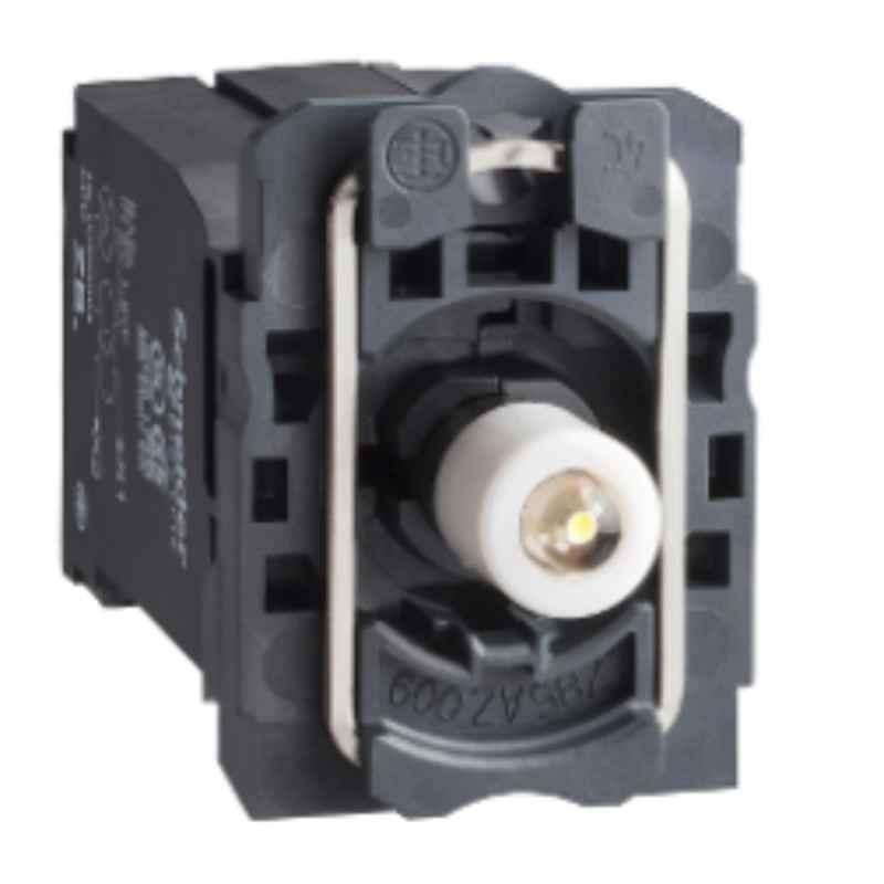 Schneider Harmony 220-240 VAC White Light Block with Body Fixing Collar & BA9S LED Bulb, ZB5AV4D1