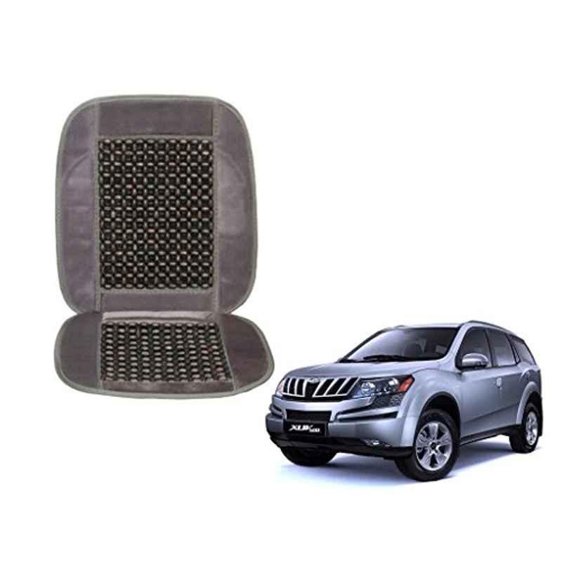Kozdiko Wooden Beads Car Seat Cushion with Velvet Border for Mahindra XUV 500