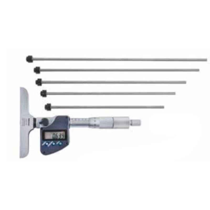 Mitutoyo 0-300mm Metric Interchangeable Rod Type Depth Micrometer, 329-251-30
