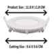 LumoGen 6W Round Warm White Slim LED Panel Light (Pack of 2)