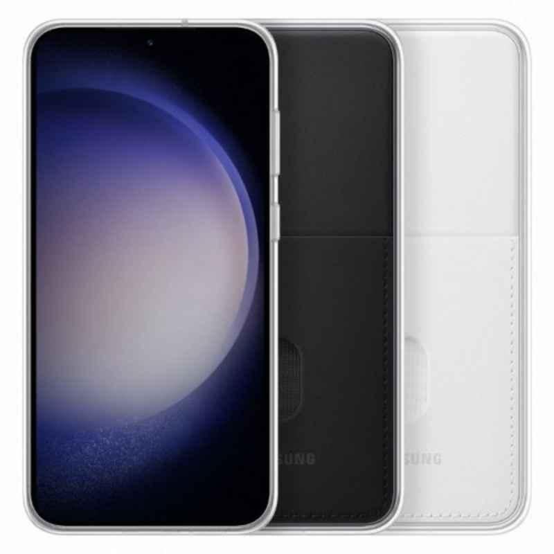 Samsung S23 Plus White Frame Cover Case, EF-MS916