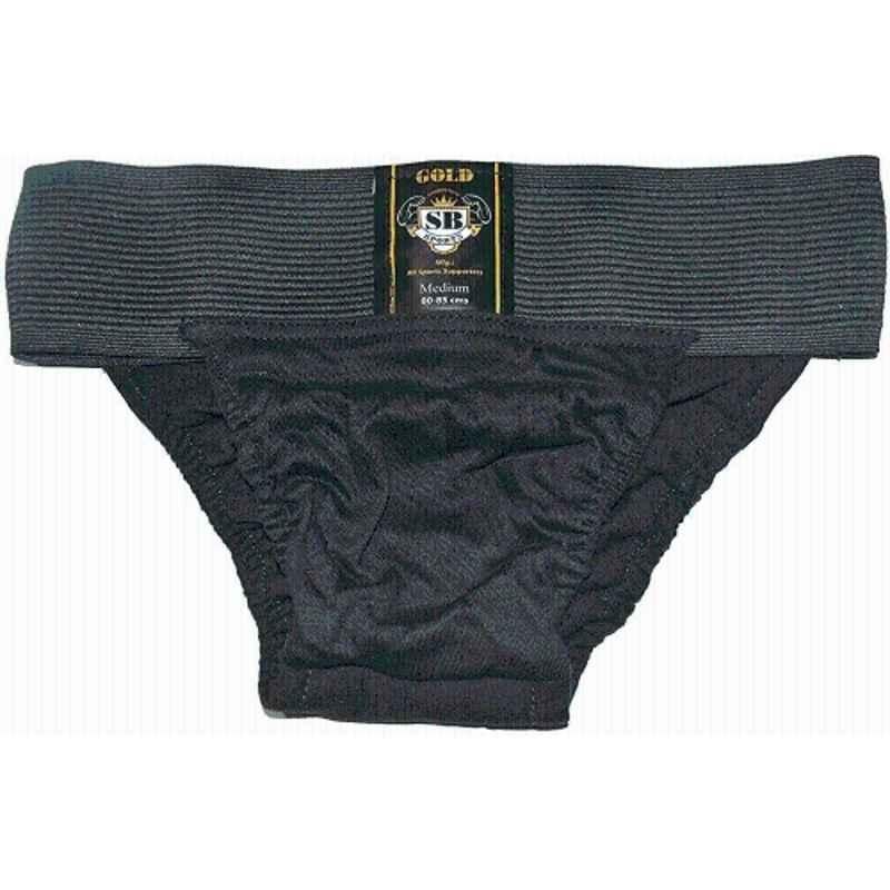 Matrica Black Micro Brief Supporter for Men Gym & Sports Wear, Size: M