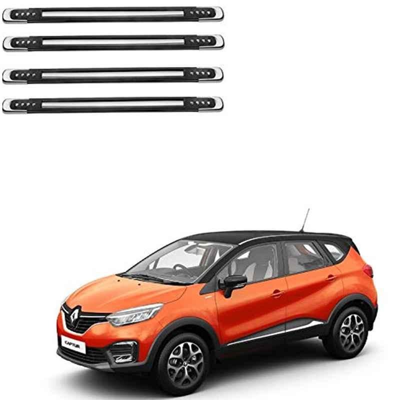 Kozdiko 4 Pcs Designer Black Bumper Protector Set for Renault Captur