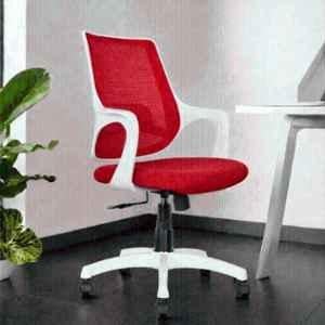 RM HOME Spinx Mesh Medium Back Red Executive Chair