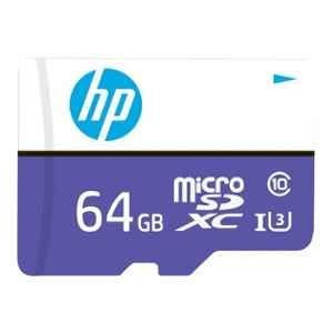 HP 64GB Purple & White Micro SD Memory Card with Adapter