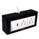 Palfrey 5A 2 Socket Black Polycarbonate Electric Extension Board with USB Socket, Master Switch & 20m Wire, BL 6520 USB