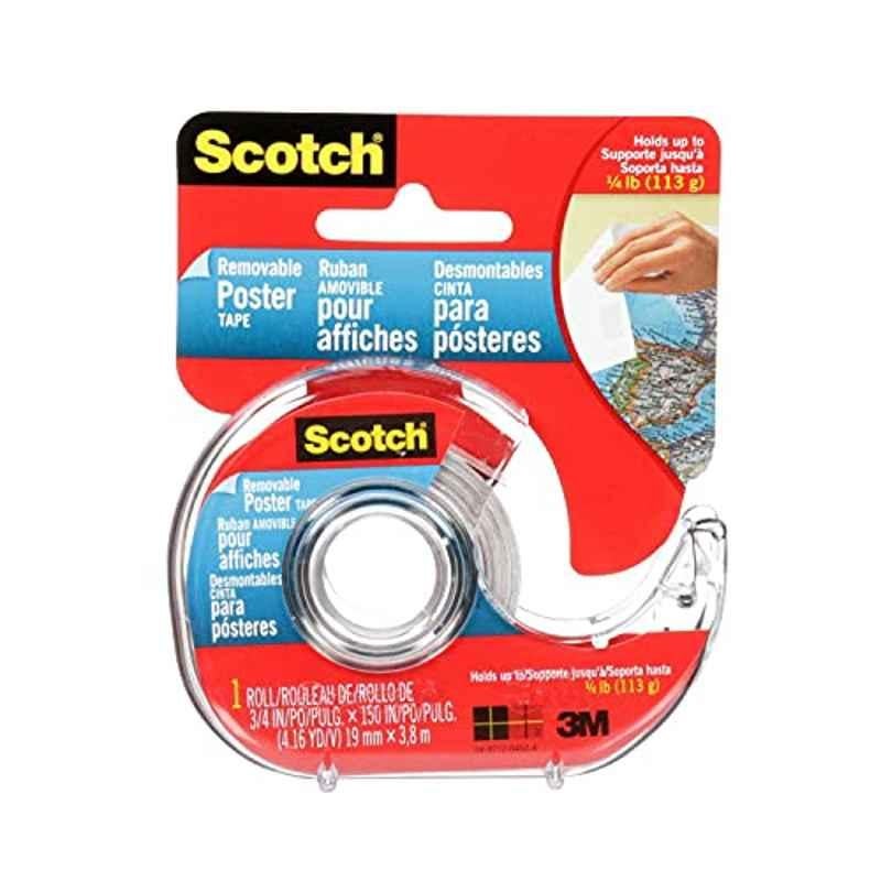 3M Scotch 3/4x150 inch Vinyl Removable Wall Saver Poster Tape