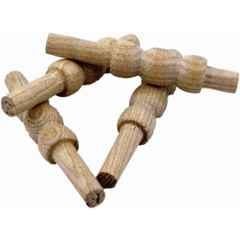 Matrica 9 inch Pine Wood Handmade QVU Cricket Stump Bails (Pack of 4)
