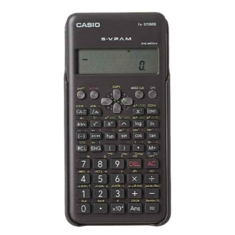 Casio FX-570MS Black 2nd Edition Scientific Calculator with 2-Line Display