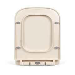 Elegant Casa A-10 44x34cm Polypropylene Rectangular Ivory Toilet Seat Cover