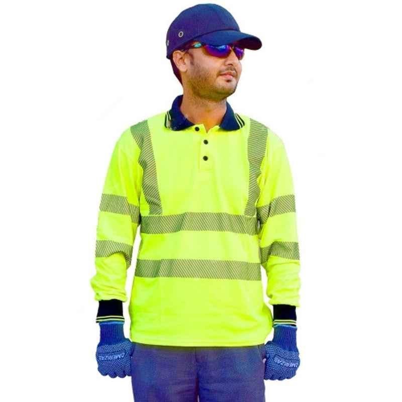 Empiral Polo III E104793204 Cotton & Polyester Yellow T-Shirt, Size: XL