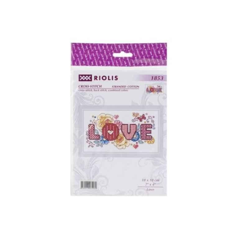 Riolis 7x4 inch Love Cross Stitch Kit