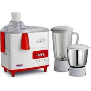 Padmini Essentia JMG-Dolphin 450W ABS White & Red Juicer Mixer Grinder with 2 Jars