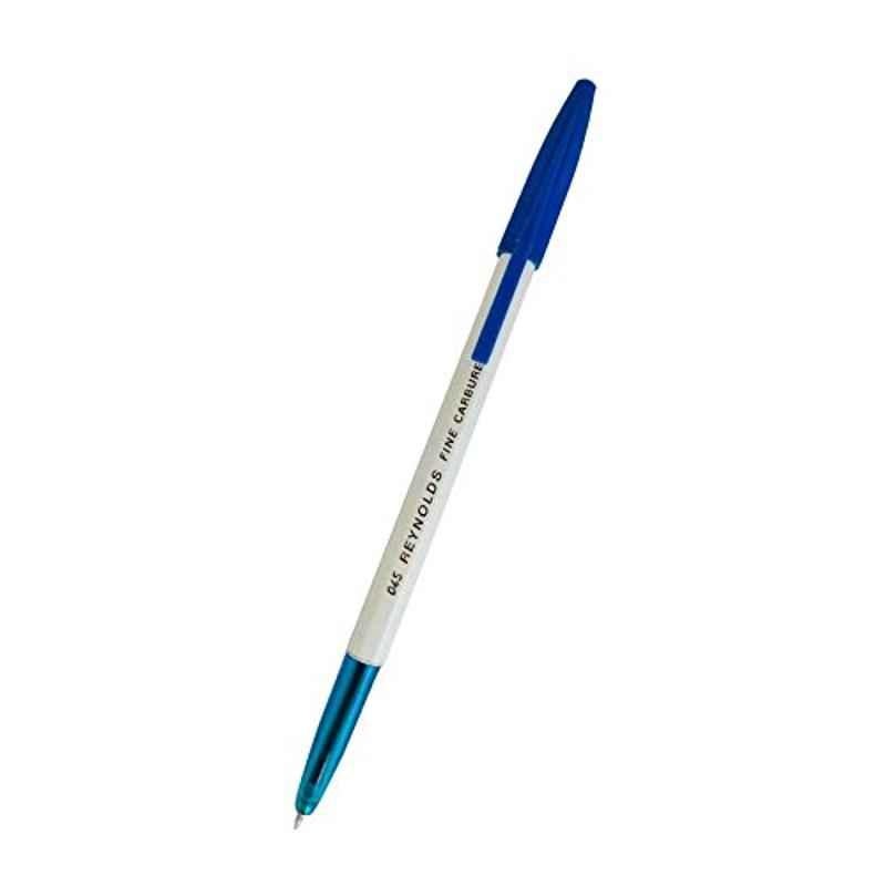 Reynolds 045 Fine Carbure Blue Ball Pen (Pack of 50)