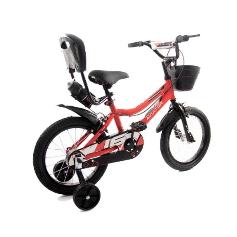 Caya Aviator 16 Smart Red BMX Adjustable Handle Kids Cycle, Tyre Size: 16 inch