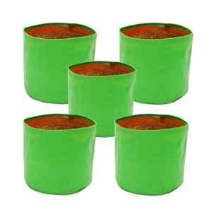Only For Organic 16x16 inch 240GSM HDPE Green UV Protected Plant Grow Bag (Pack of 5)