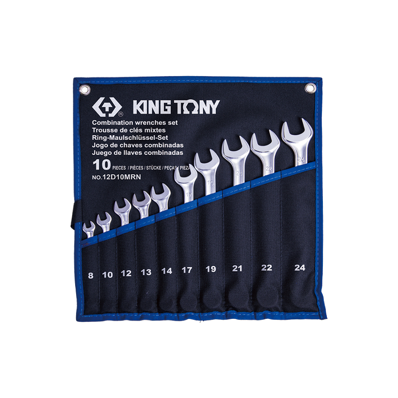 King Tony 10 PCS Combination Wrench Set, 12D10MRN