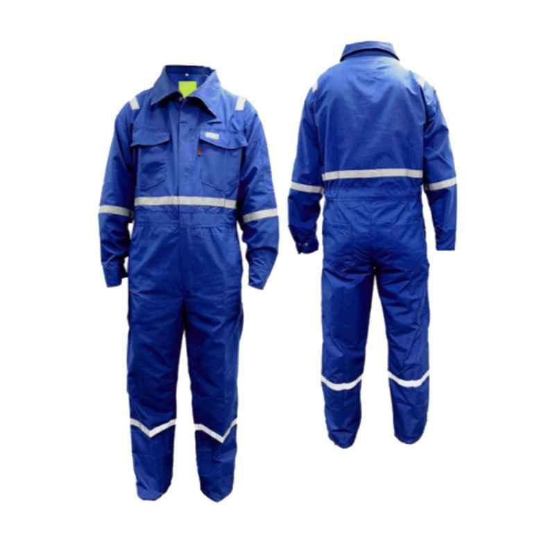 DuPont Royal Blue Nomex III A Fire Retardant Coverall, FMC/Nomex/RB