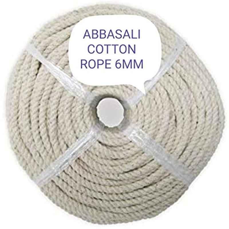 Abbasali 6mm 40 Yards Cotton Beige Rope