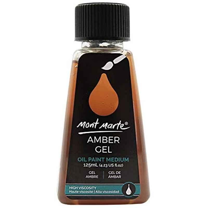 Mont Marte 125ml Gloss Oil Paint Medium Premium Amber Gel