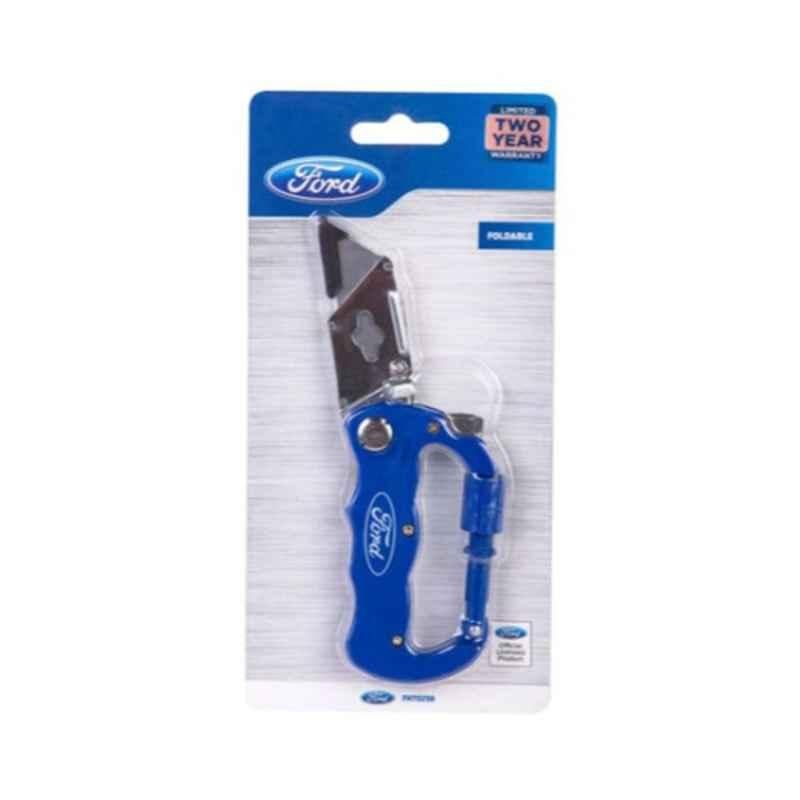 Ford 9.3x5x26.5mm Blue Utility Folding Knife Cutter, FHT0258