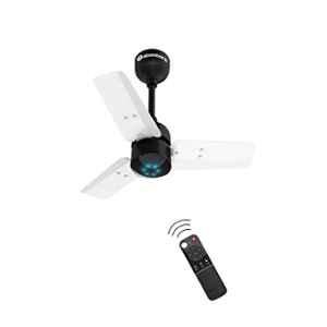 Atomberg Renesa 28W White & Black 5 Star 3 Blade BLDC Motor Ceiling Fan with Remote, Sweep: 600 mm