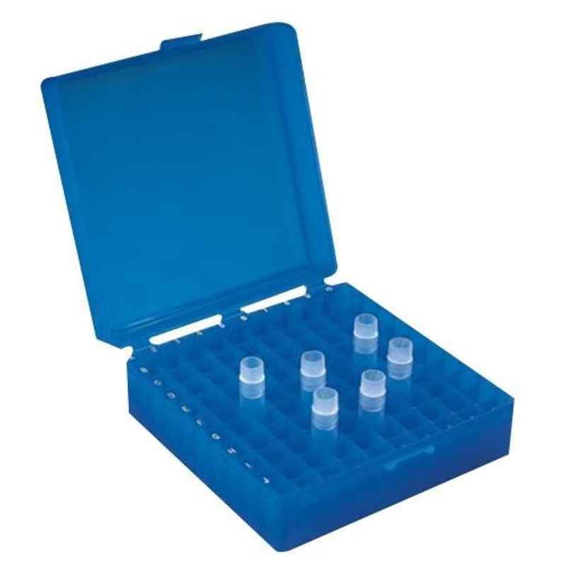 Polylab PP 100 Places Cryo Box for 1 & 1.8ml Cryo Vial, 66501 (Pack of 4)