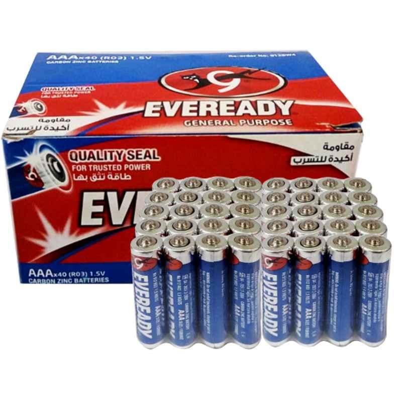 Eveready AAA Zinc General Purpose Battery (Pack of 40)