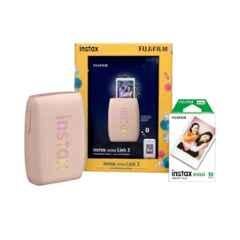 Fujifilm Instax Mini Link 3 5ppm Rose Pink Smartphone Instant Photo Printer with 10 Pcs Instant Sheets