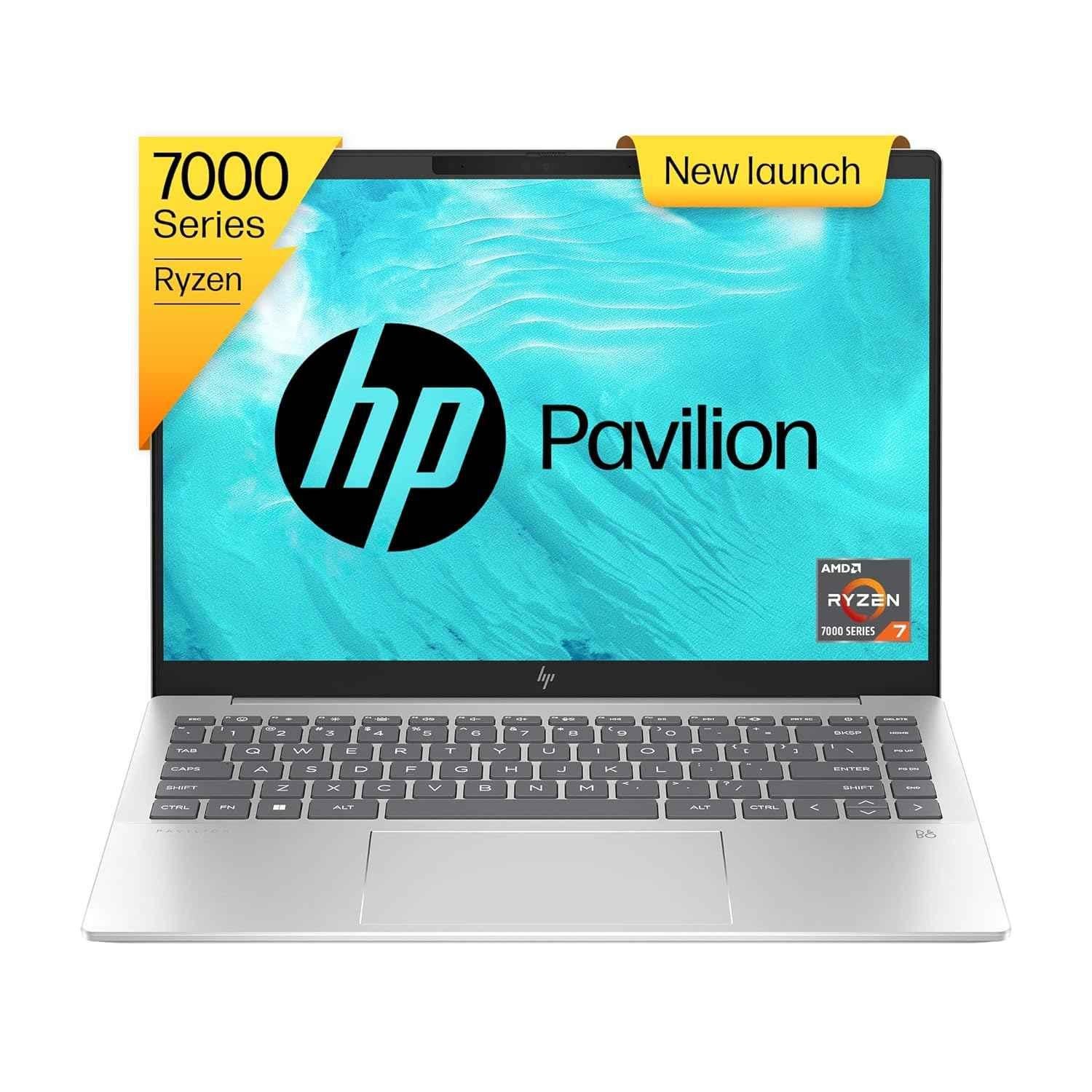 Buy HP 7000 Pavilion Plus Natural Silver Laptop with AMD Ryzen 7
