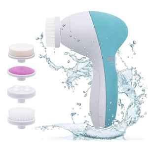 Zuru Bunch Abs Plastic Blue 5 In 1 Portable Electric Facial Cleaner Massager, 140