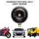 AllExtreme Shon Ultra Horn Bike & Car Horns Super Loud Sound Air Siren (12V, Black & Silver)